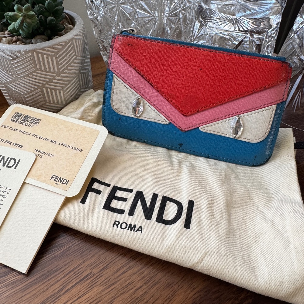 Rare Fendi Crystal Eye Monster Wallet